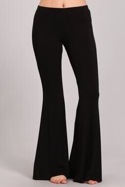 Chatoyant Ultra Soft Bell Bottoms Black Small